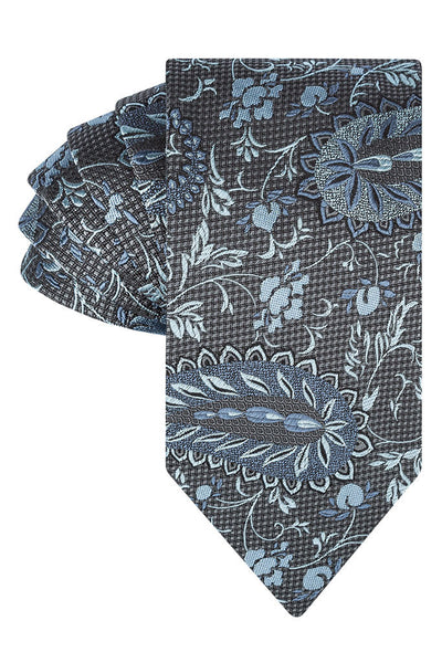 Alpine and Platino Complex Paisley Tie