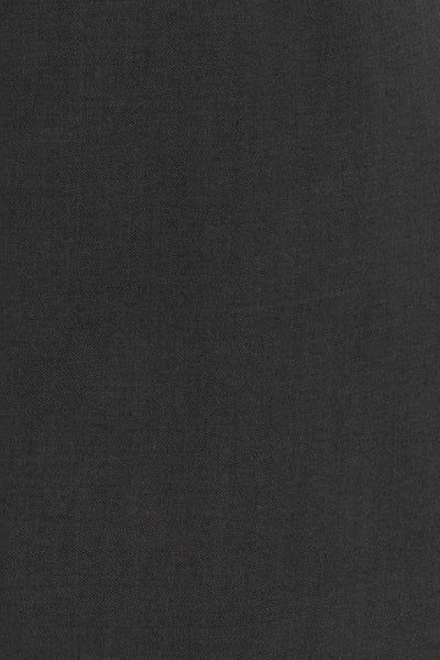 Black Wool Cap Sleeve Dress