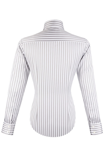 Cenere Satin Stripe Shirt