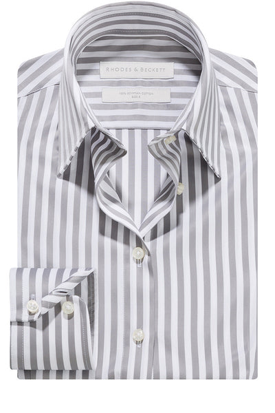 Cenere Satin Stripe Shirt