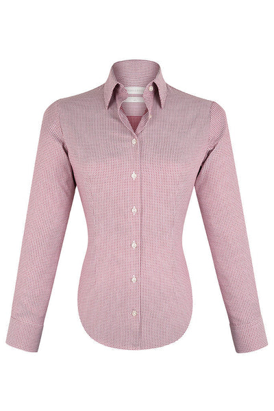 Magic Red Diamond Motif Shirt