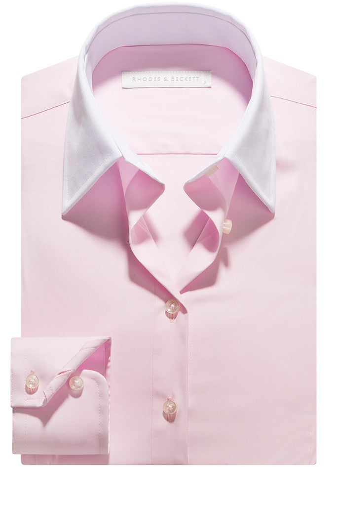 Light Pink Stretch Poplin Shirt