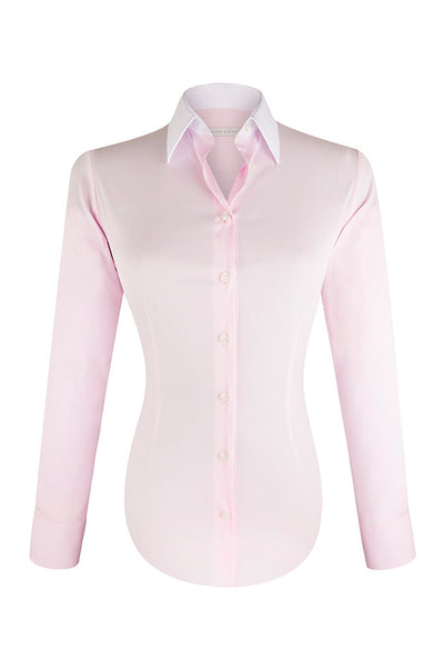 Light Pink Stretch Poplin Shirt