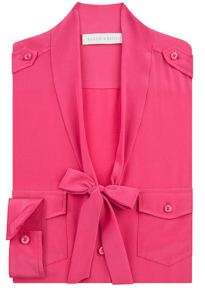 Penny Silk Crepe de Chine Shirt