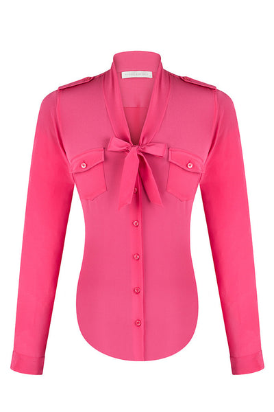 Penny Silk Crepe de Chine Shirt