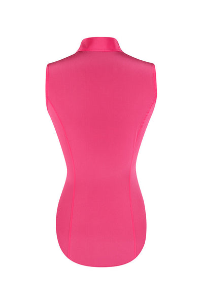 Penny Silk Sleeveless Crepe de Chine Shirt