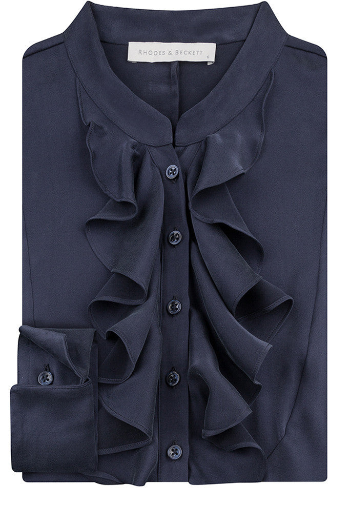 Notte Silk Stretch Satin Shirt